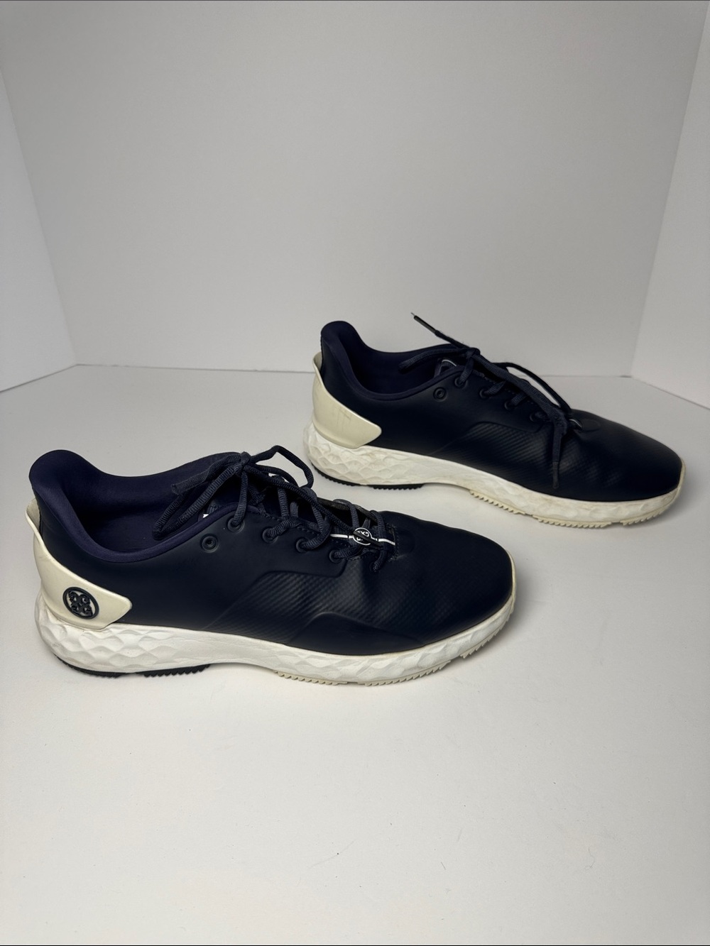 G/FORE Men's MG4+ Golf Shoes Twilight Navy Cream Athletic Sneakers Sporty 11